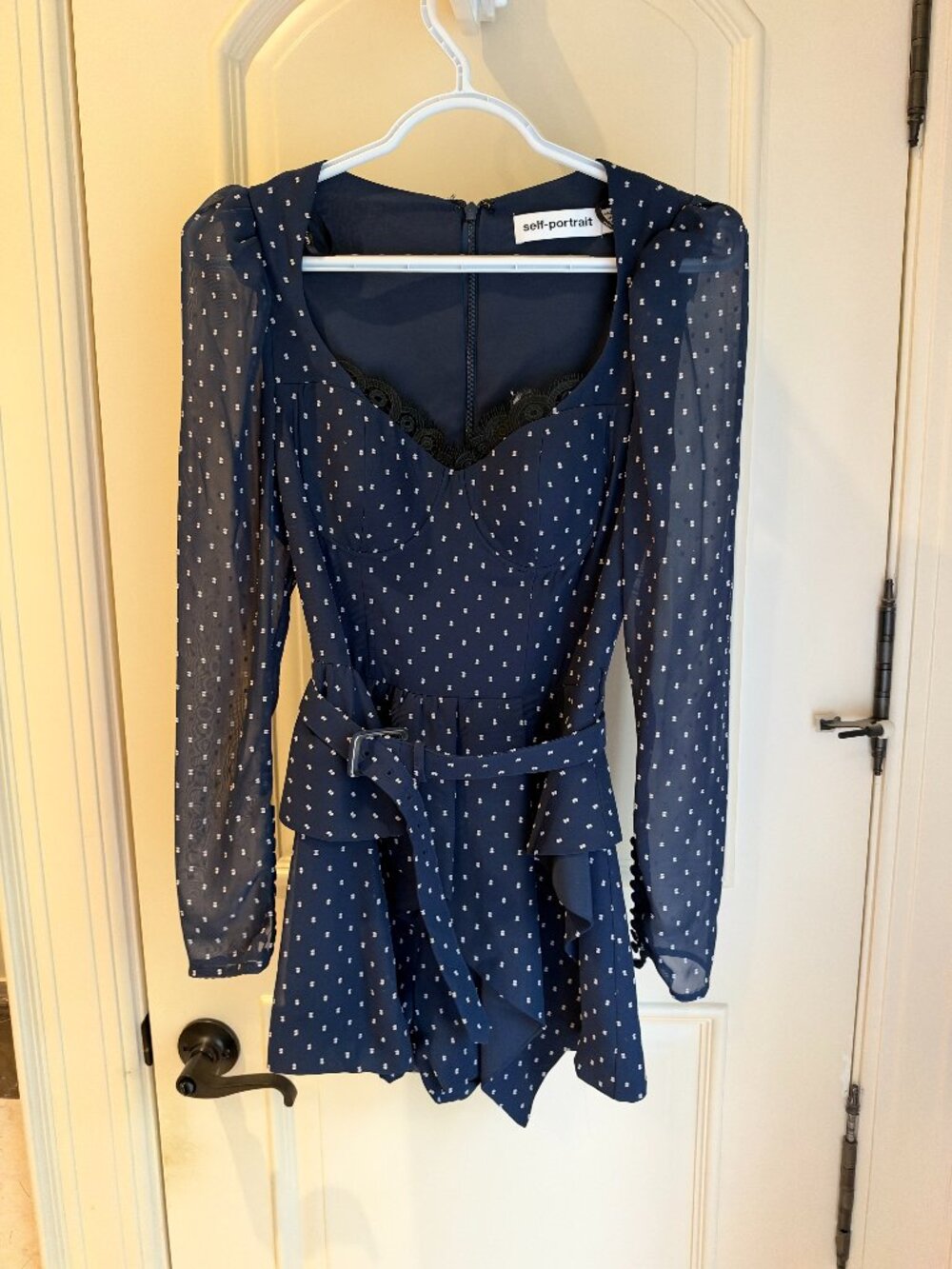 Self-Portrait Rent Polka dot playsuit - Picture 6 of 7